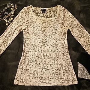 WET SEAL lace long sleeve
